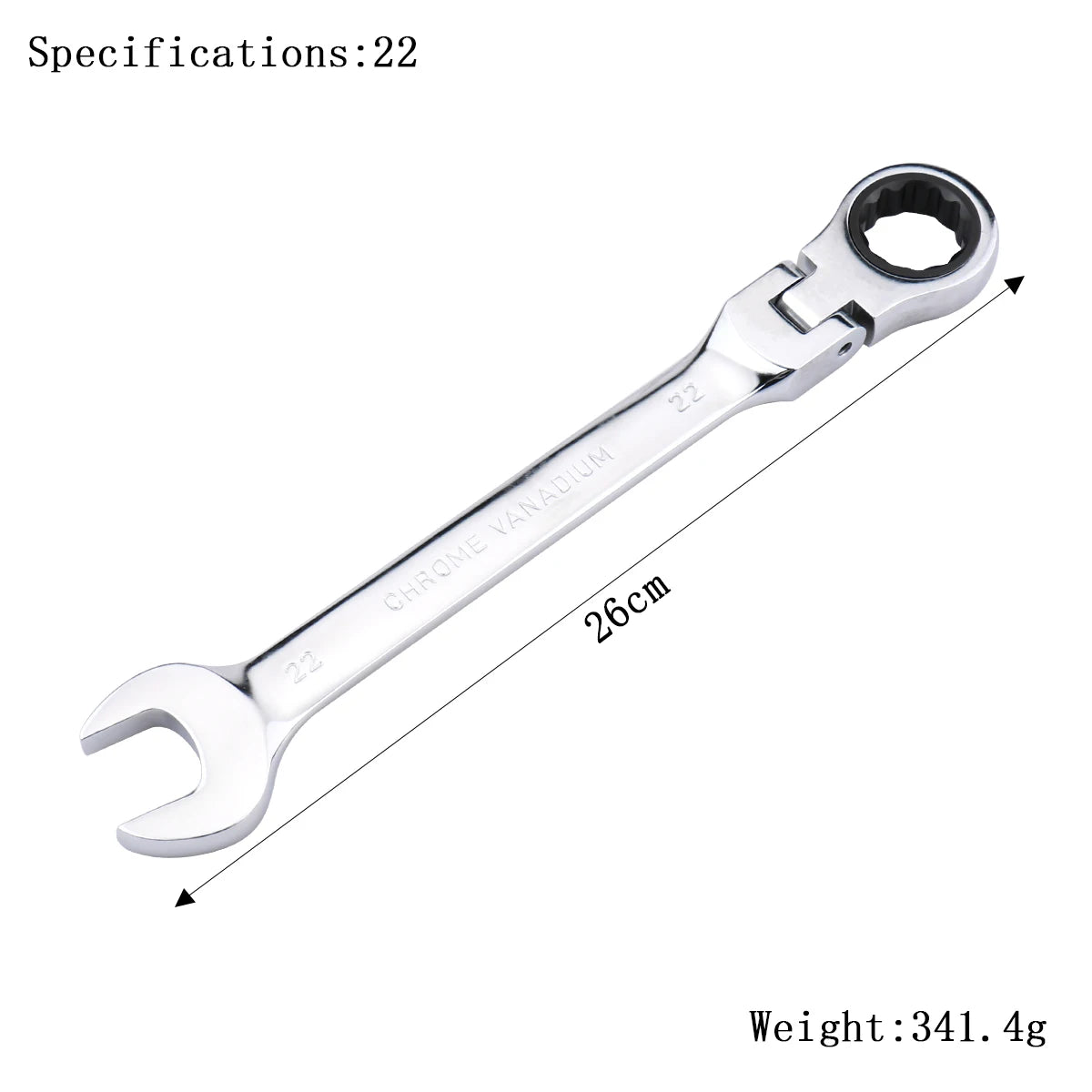 Ratchet Wrench of Keys Spanner Set Hand Tool 72-Tooth Ratchet