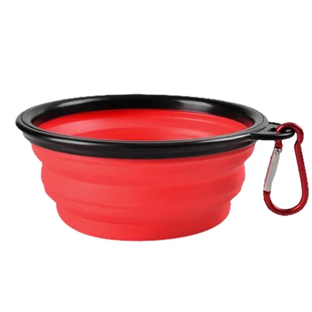 Collapsible Pet Silicone Dog Food Water Bowl Portable Travel