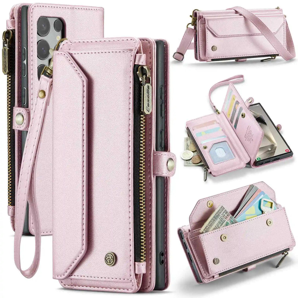 Samsung Galaxy Crossbody Wallet Case With Card Holder S24 S23 Ultra S22 S21 S20