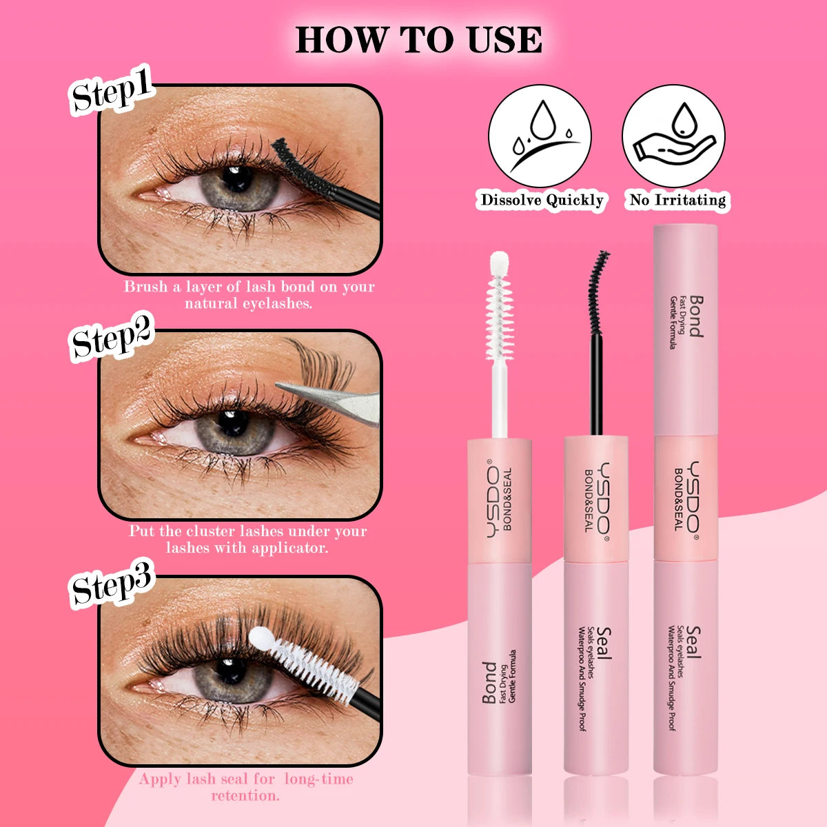 Lash Clusters Set DIY Lashes Extension Kit 5-16mm Clusters