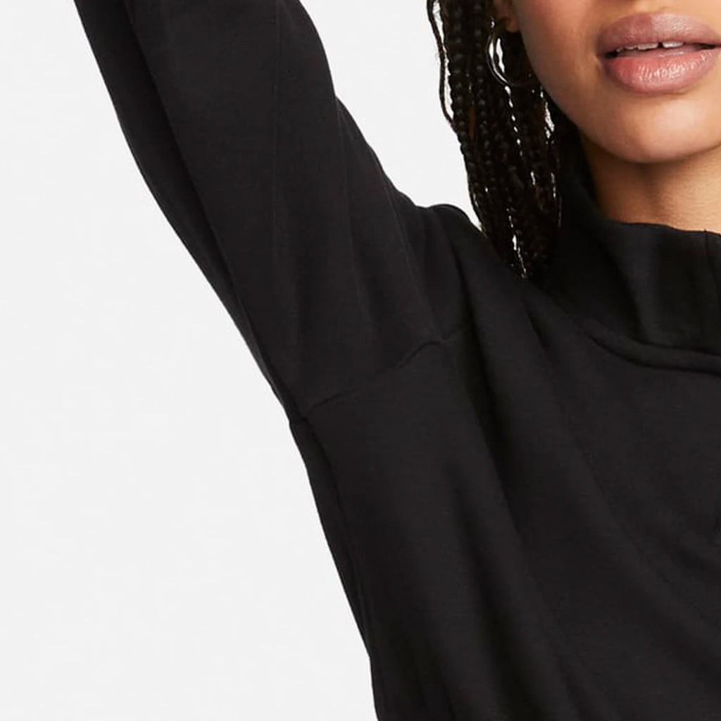 Nike Women's Loose Short Half Zip Sweatshirt FB8068 010