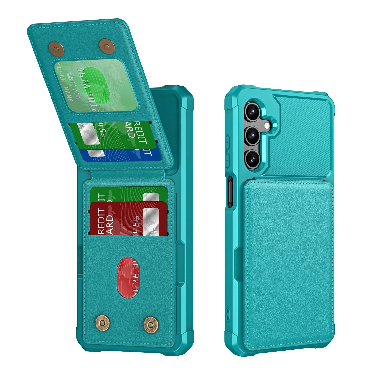 Samsung Galaxy Wallet Case With Card Holder And Kickstand For Multiple Models