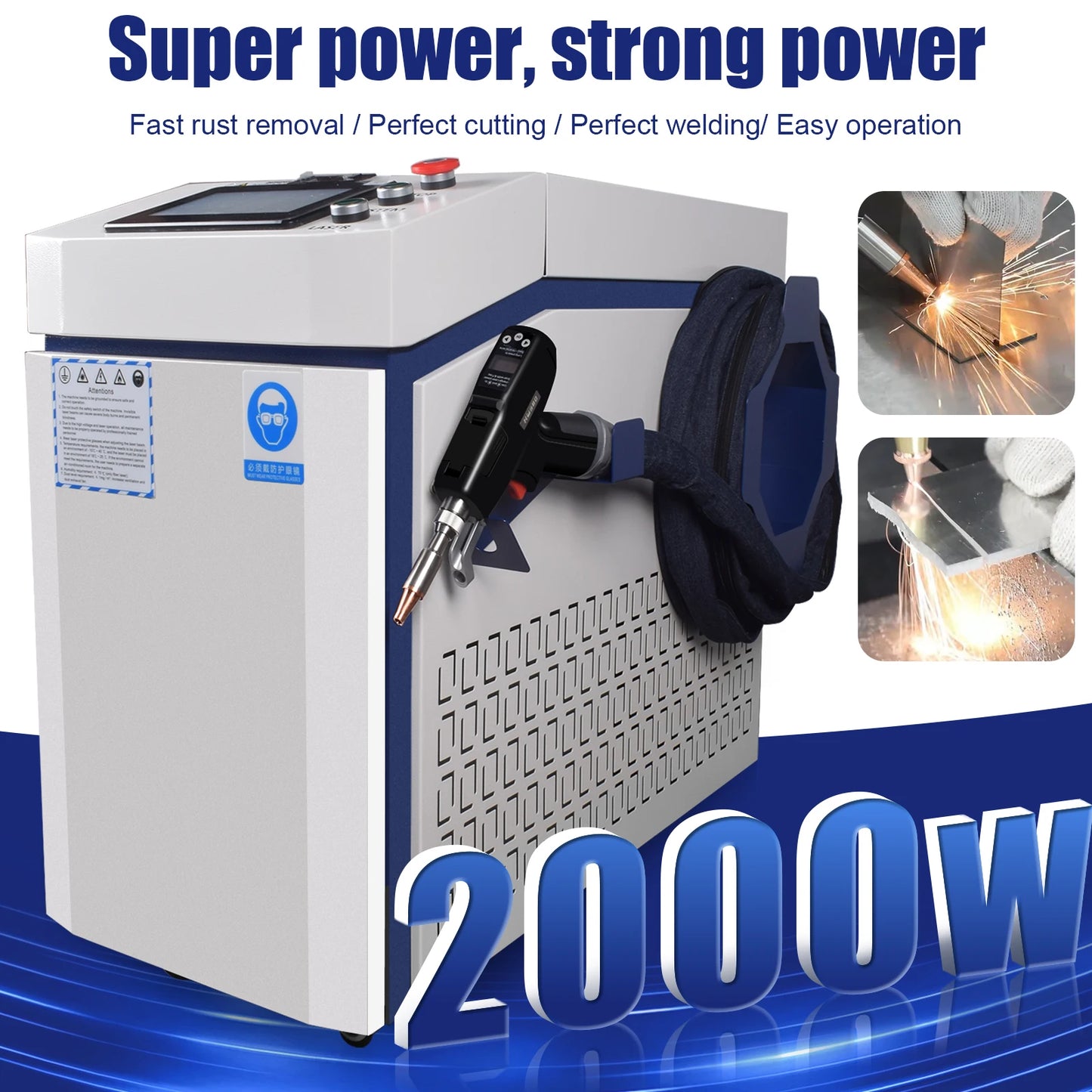 3000W 4 In 1 Fiber Laser Welding Cutting Cleaning Soldering Machine