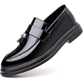 Men's Tassel Loafers Patent Leather High Gloss Slip On Dress Shoes