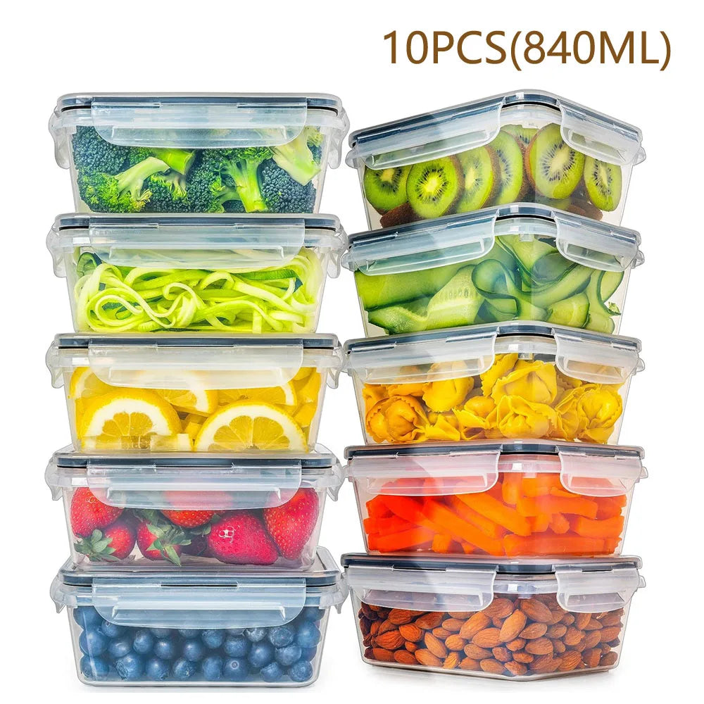 BPA Free Reusable Storage Containers 840ml Microwave Safe Freezer Dishwasher