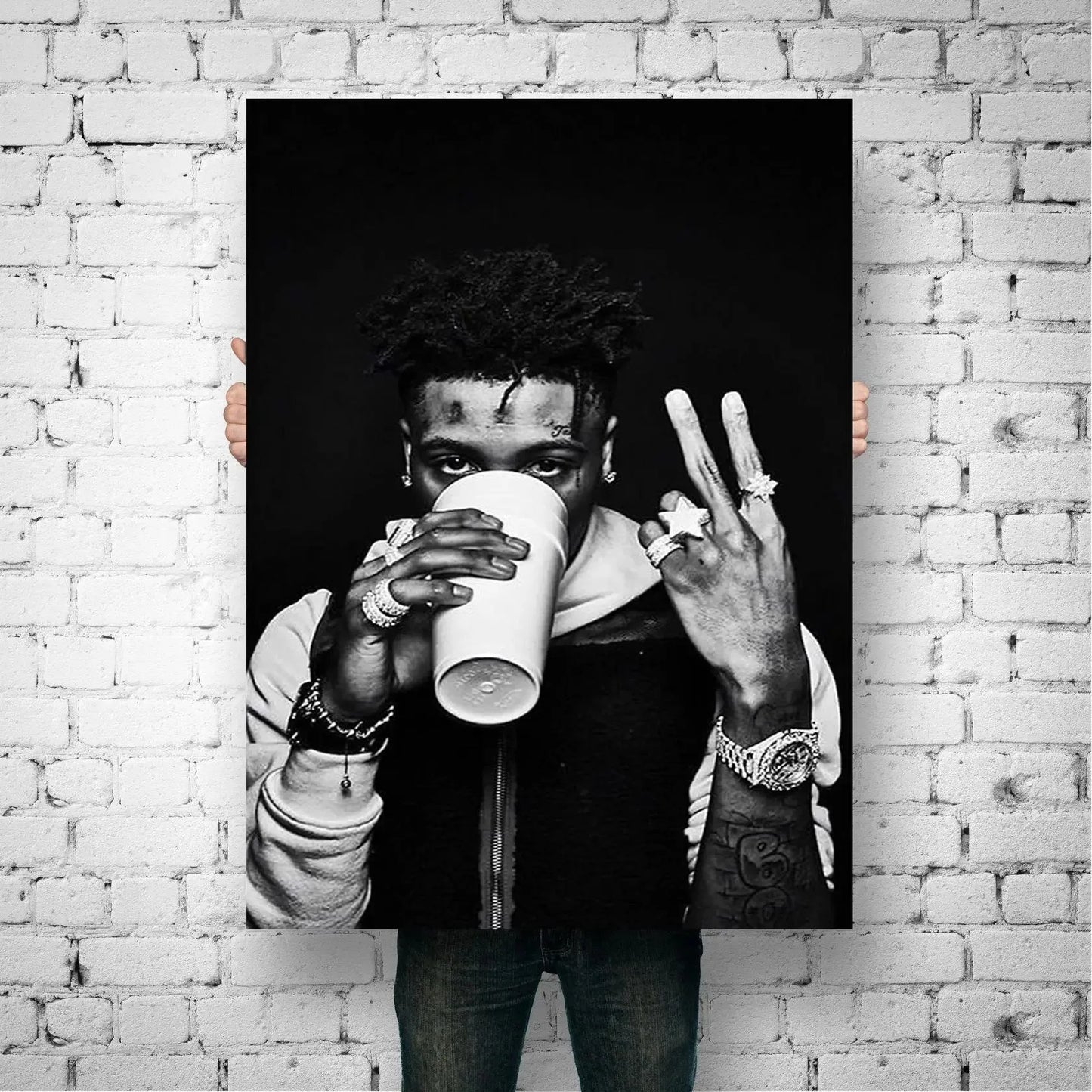 Classic YoungBoy Aka Aka Rapper Canvas Art Wall Poster