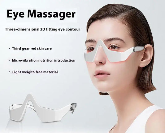 Red Light Eye Mask for Dark Circles, Portable Eye Massager