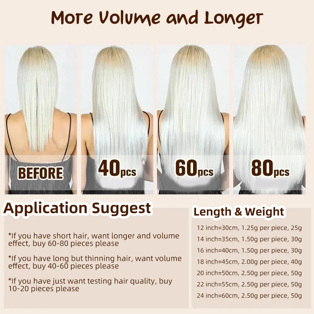 Isheeny Tape In Hair Extensions Non Remy 12 To 24 Inch Natural Blonde Skin Weft