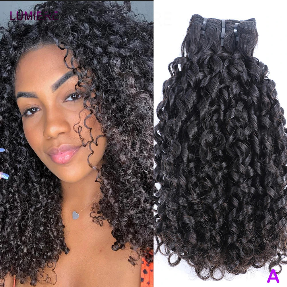 18A Burmese Pixie Curly Bundles With HD Lace Closure Frontal Virgin Human Hair