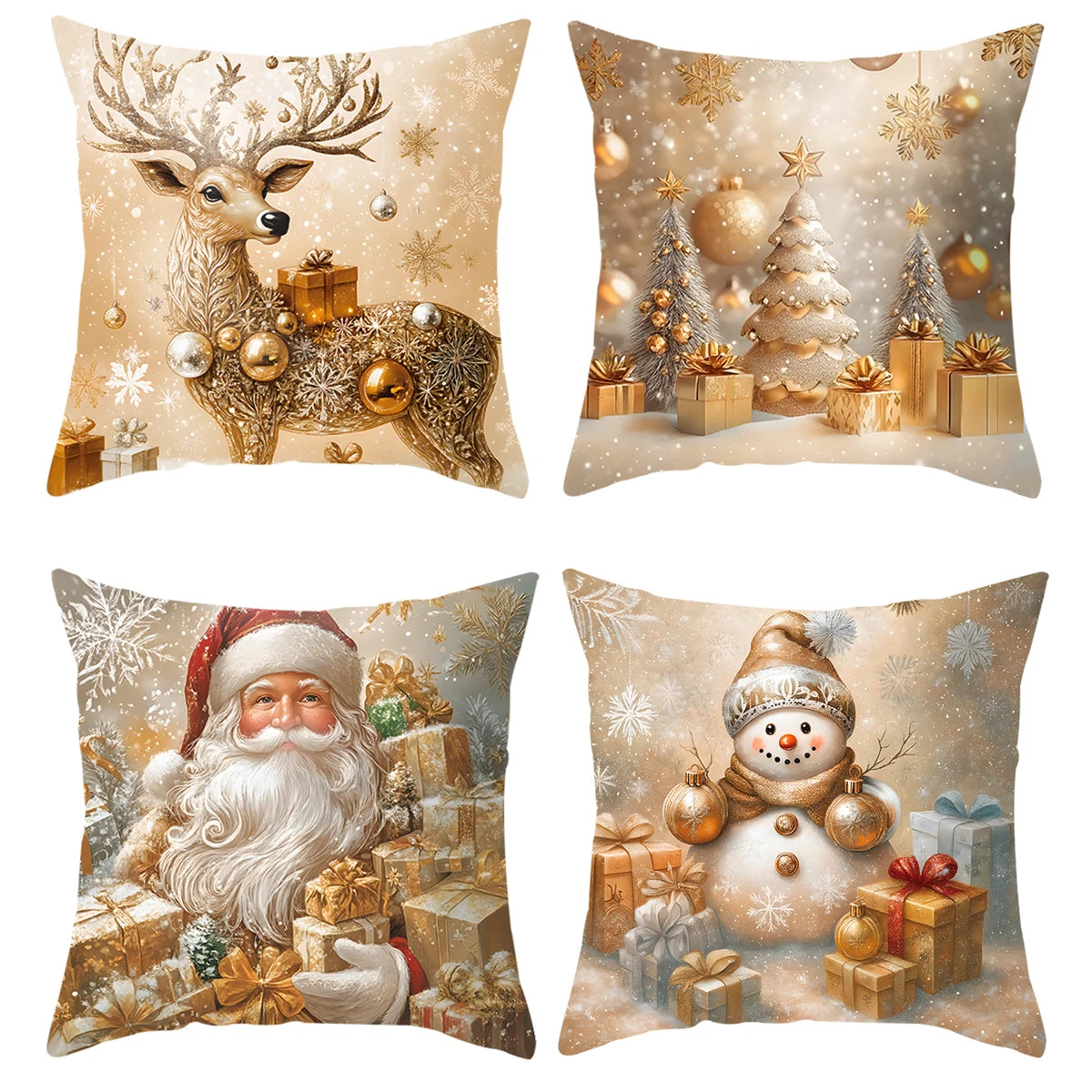 Christmas Cushion Cover Merry Christmas Home Decor Pillow
