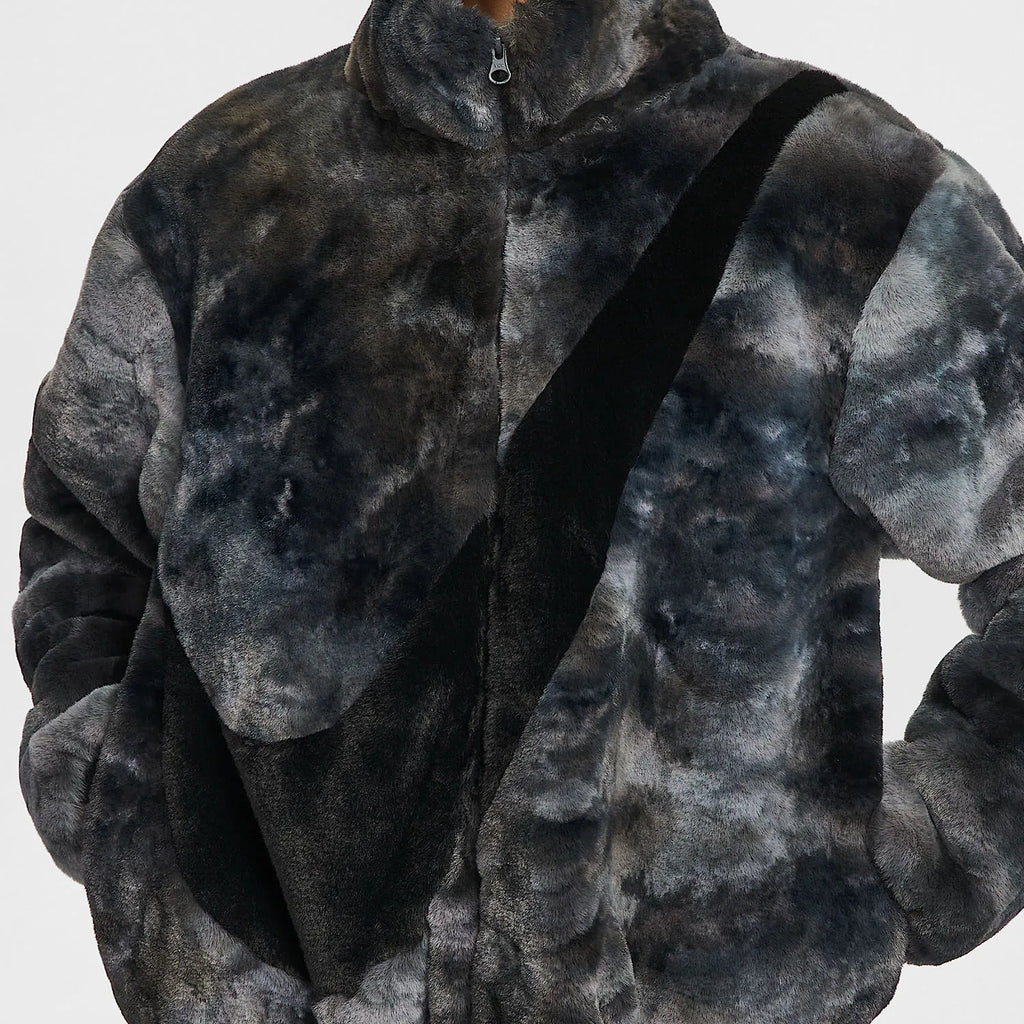 Nike Womens Warm Stand Up Collar Faux Fur Jacket HQ4871 010