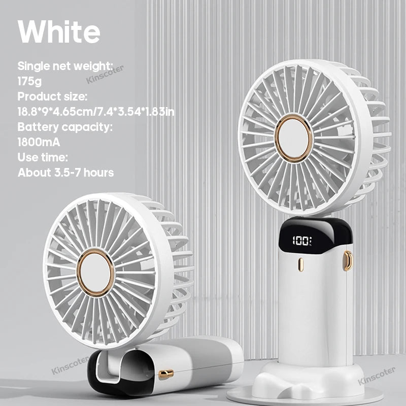 USB Handheld Mini Fan Foldable Portable Neck Hanging Fans
