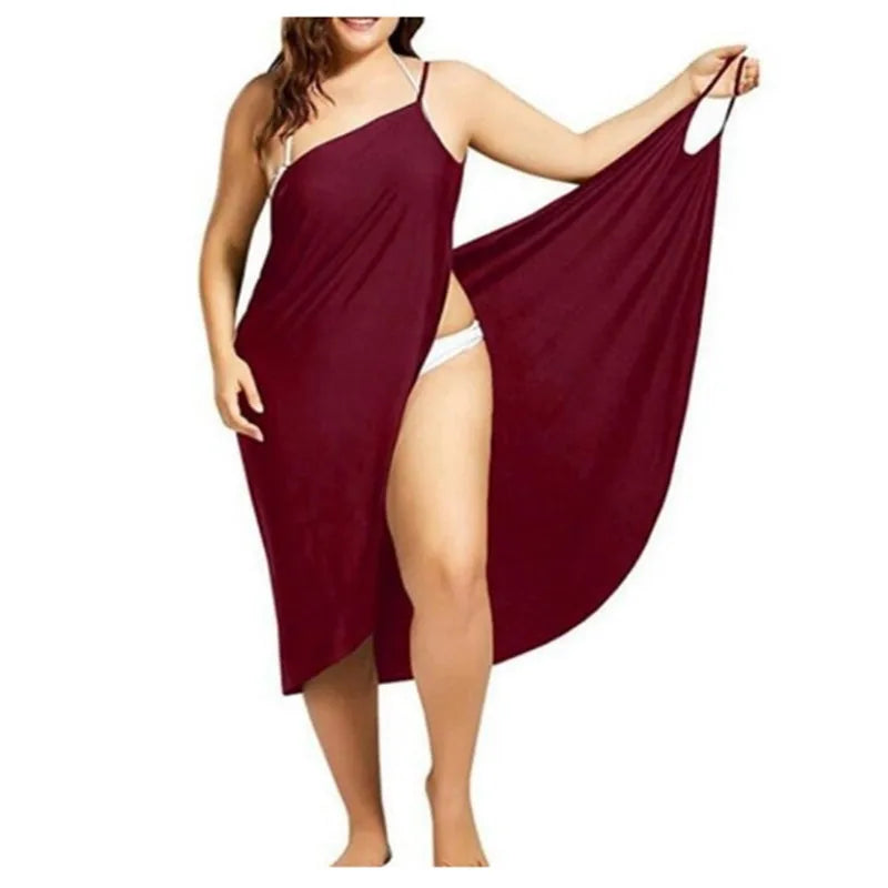Womens Beach Cover Up Sarong Dress Backless Swimwear