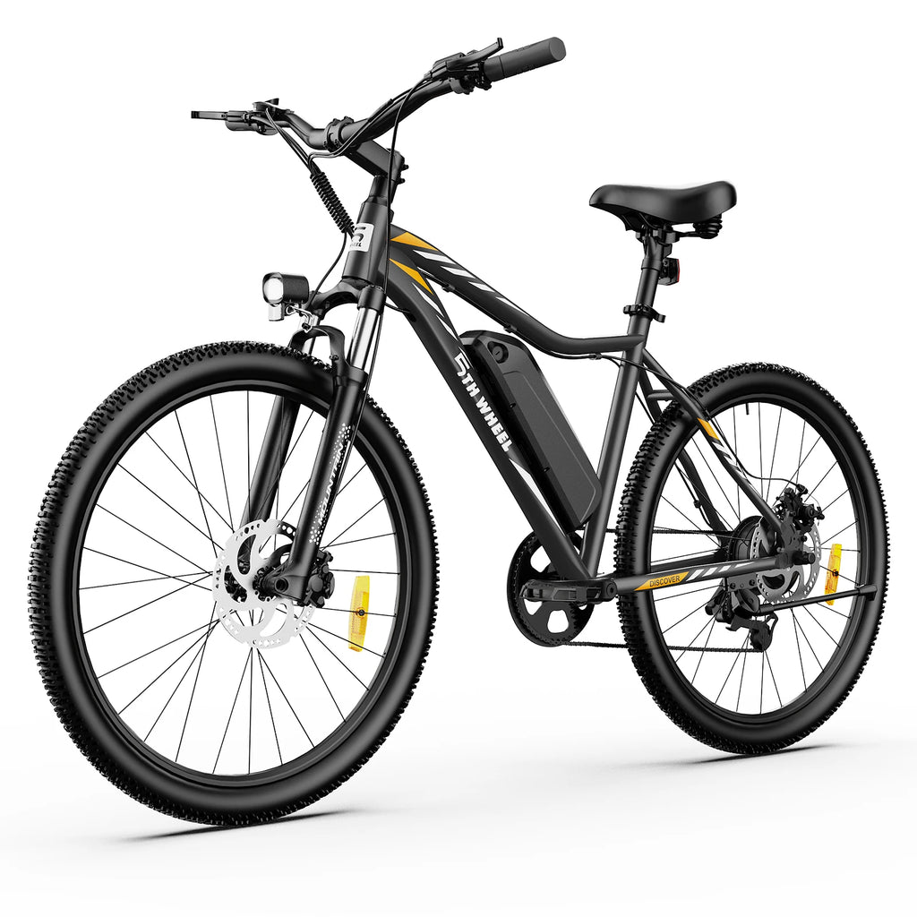 5th Wheel AB17 Electric Bike With 700W Peak Motor Front Suspension Color LCD