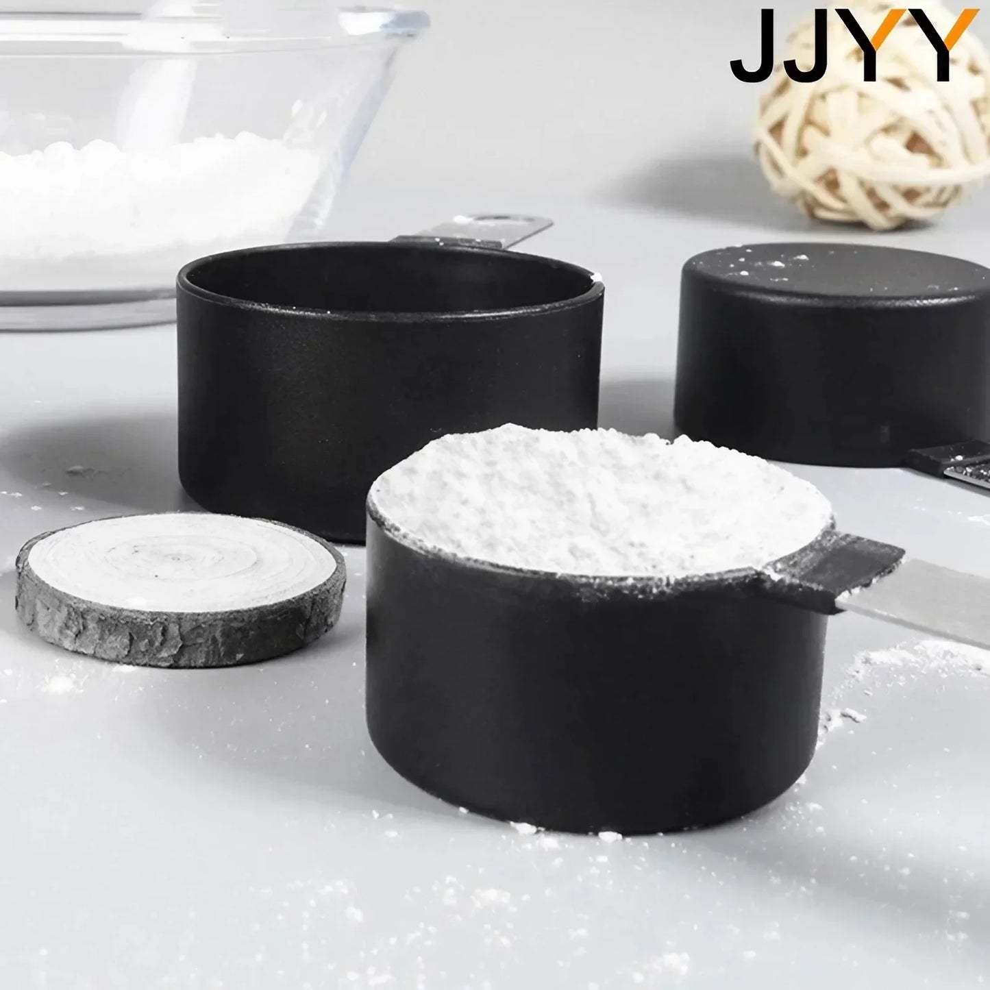 4PCS/Set Multi-Purpose Measuring Cups Stainless Steel Spoons