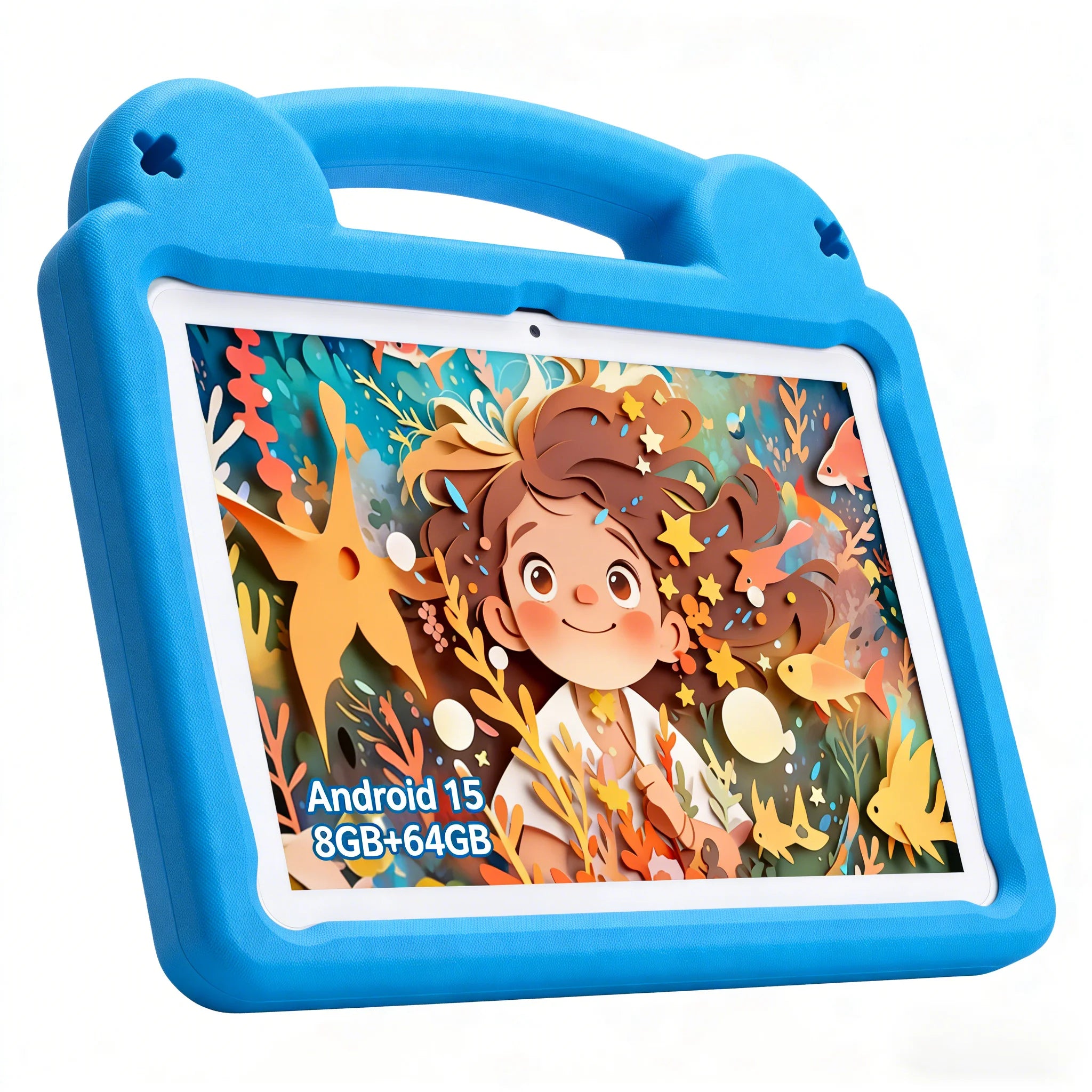 Anry R16Pro Kids Tablet 10 Inch Android 15 64GB ROM 8GB RAM Dual Camera