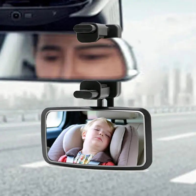 Car Interior Baby Rearview Mirror Wide View Adjustable Monitor
