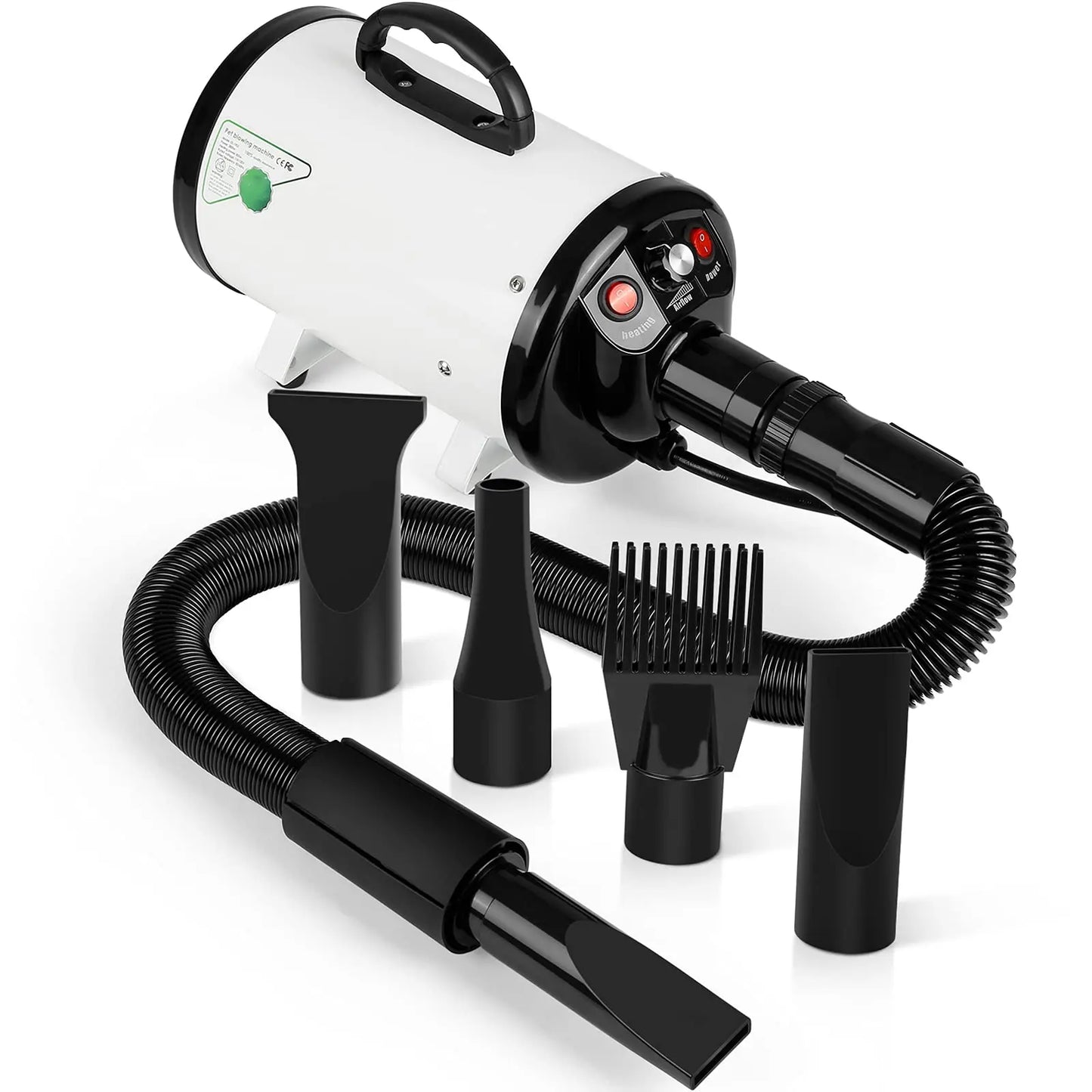 Dog Hair Dryer 3.8HP 2800W Pet Grooming Blower Heat