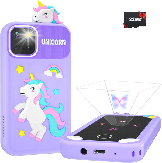 Kids Girl Smartphone with 32G Card and Dual Camera Purple