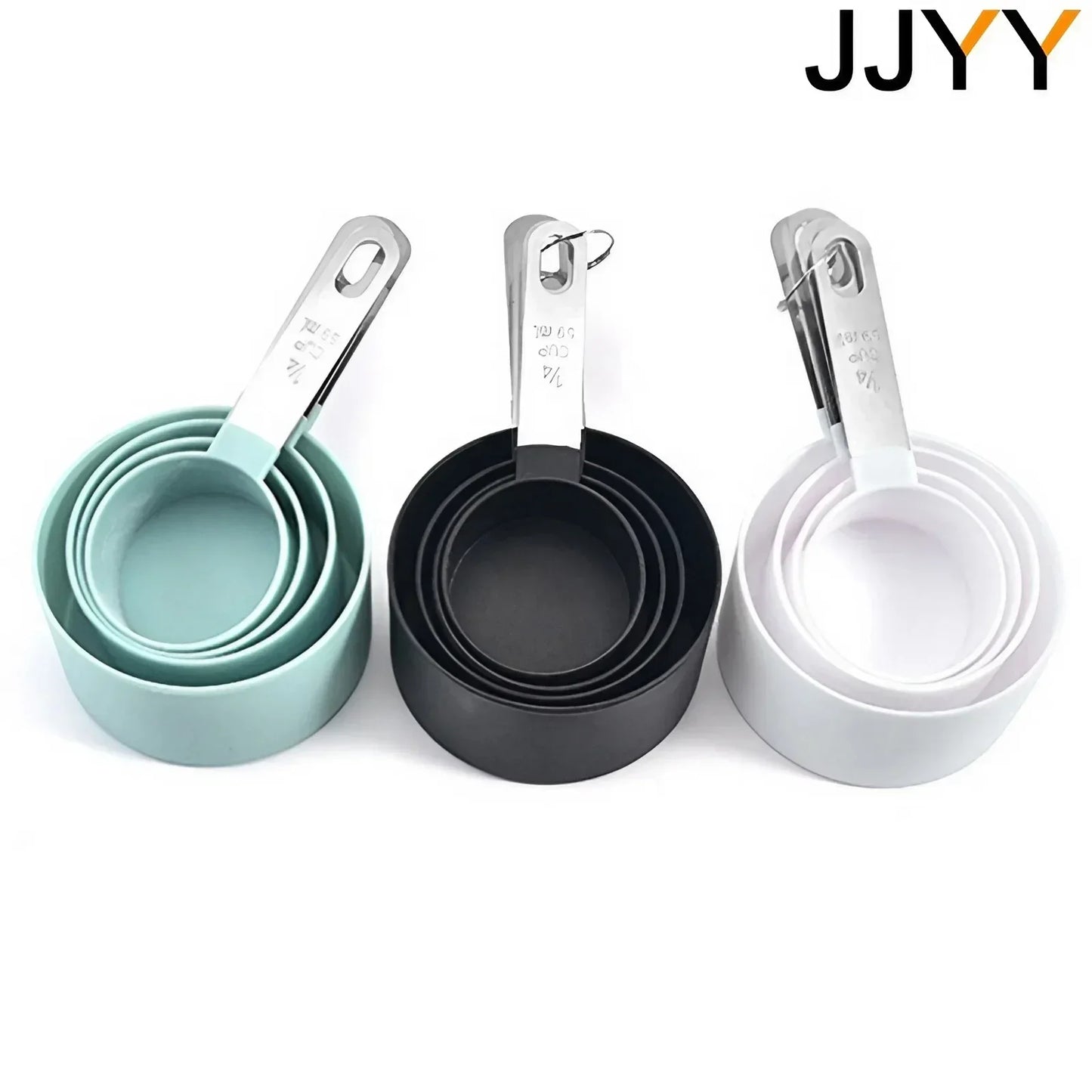 4PCS/Set Multi-Purpose Measuring Cups Stainless Steel Spoons