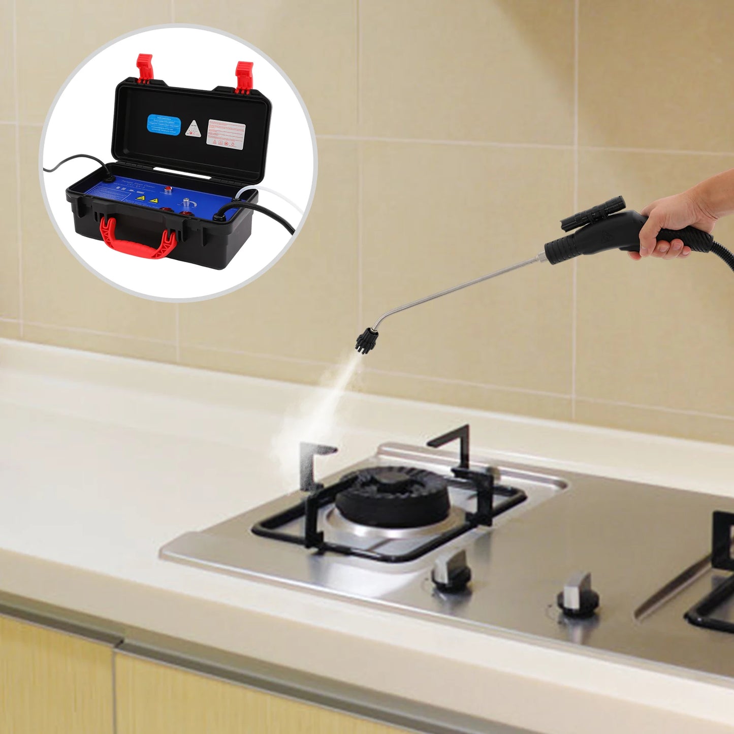 3000W Steam Cleaner High Temp & Pressure Handheld Machine