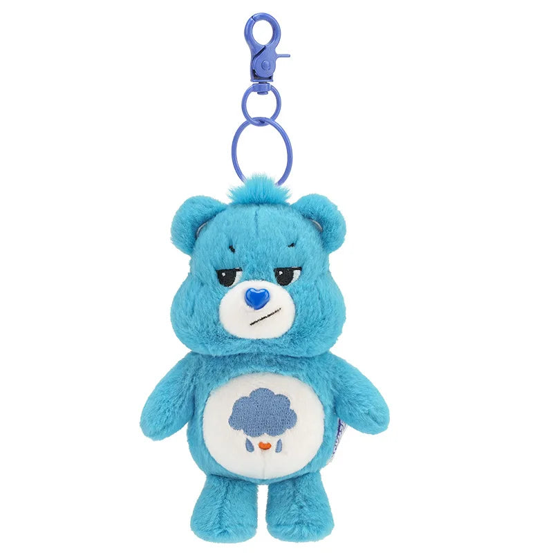 Care Bears Plush Rainbow Bear Kawaii Keychain Bag With Sound Toy Gift