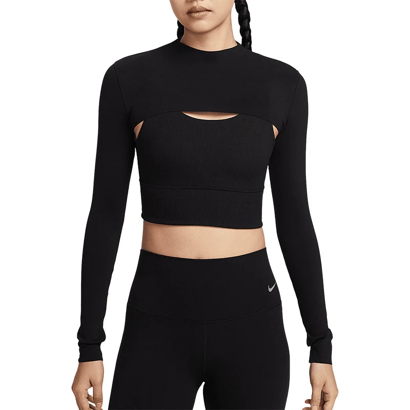 Nike Zenvy Dri Fit Womens Ultra Short Top HJ1862 010