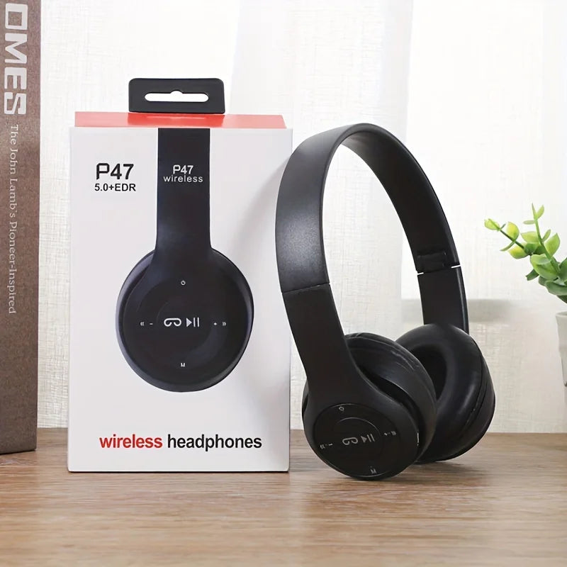 Stereo P47 Headset 5.0 Bluetooth Wireless Sports Game Headset for iPhone XiaoMi