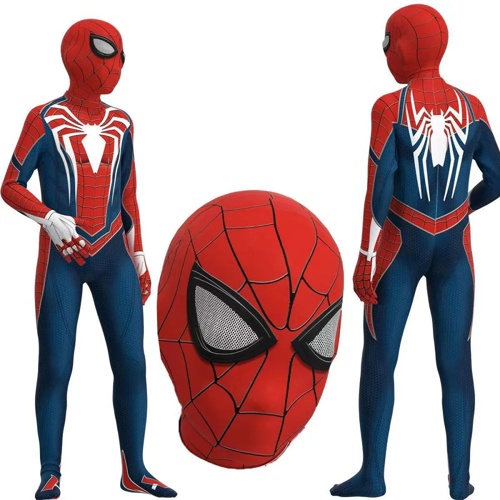 Halloween Cosplay Costume Skeleton Bone Clothes Superhero Jumpsuit Children's and Adult Spiderman Cosplay costume Jumpsuit Gift