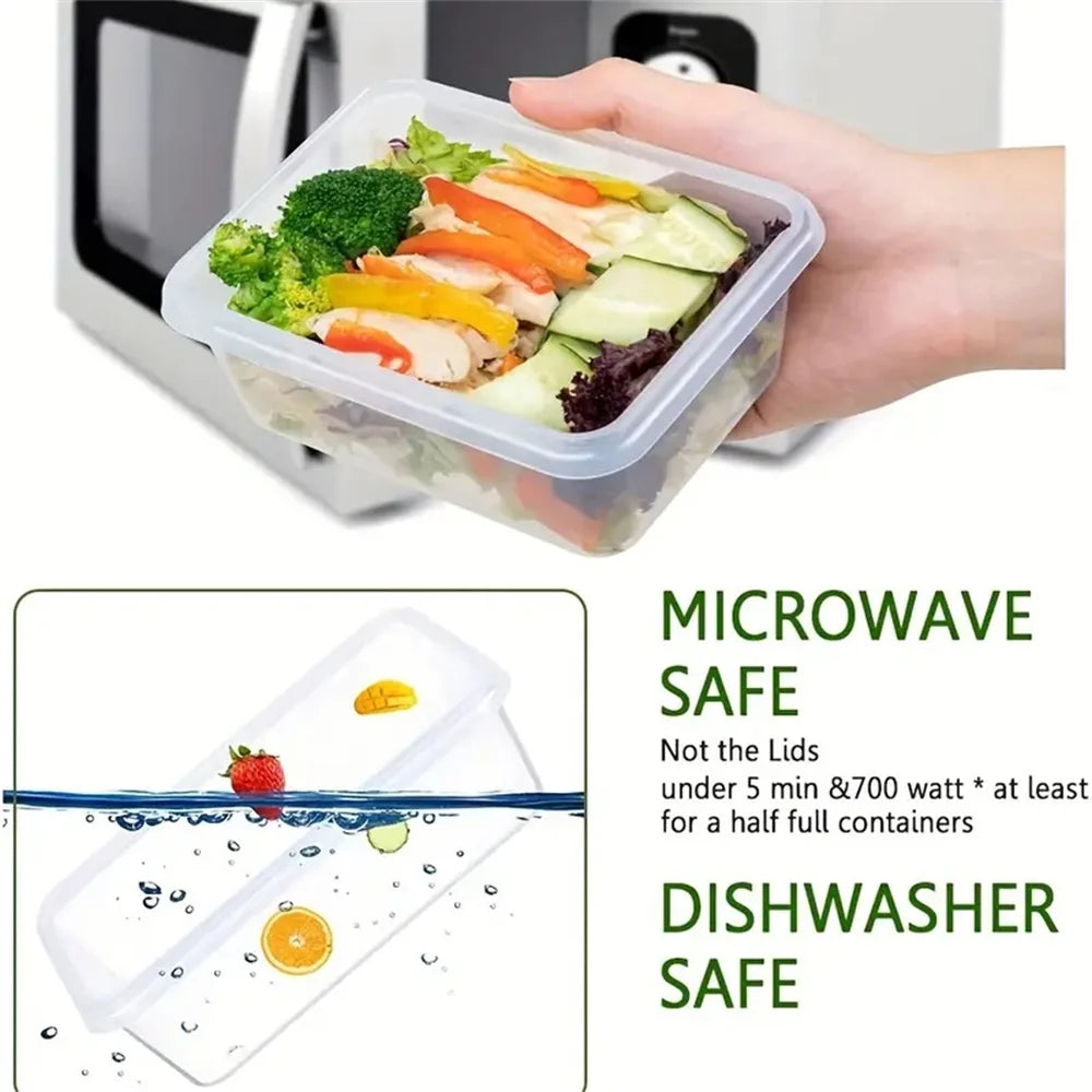 BPA Free Reusable Storage Containers 840ml Microwave Safe Freezer Dishwasher