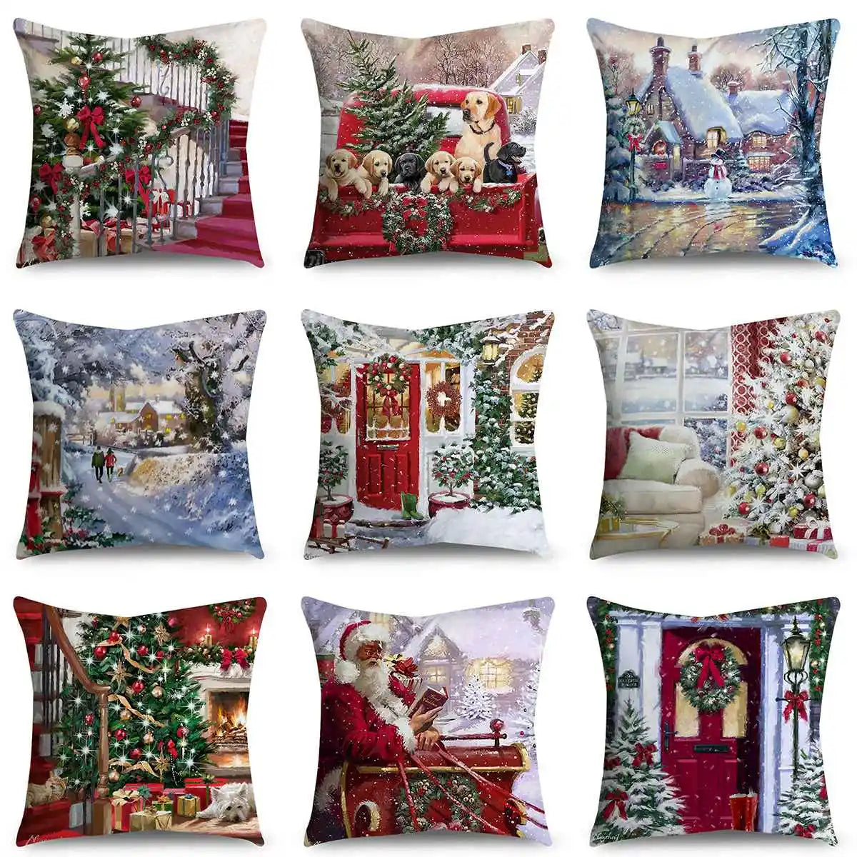 Christmas Cushion Cover For Home Decor 2025 2026 Pillowcase