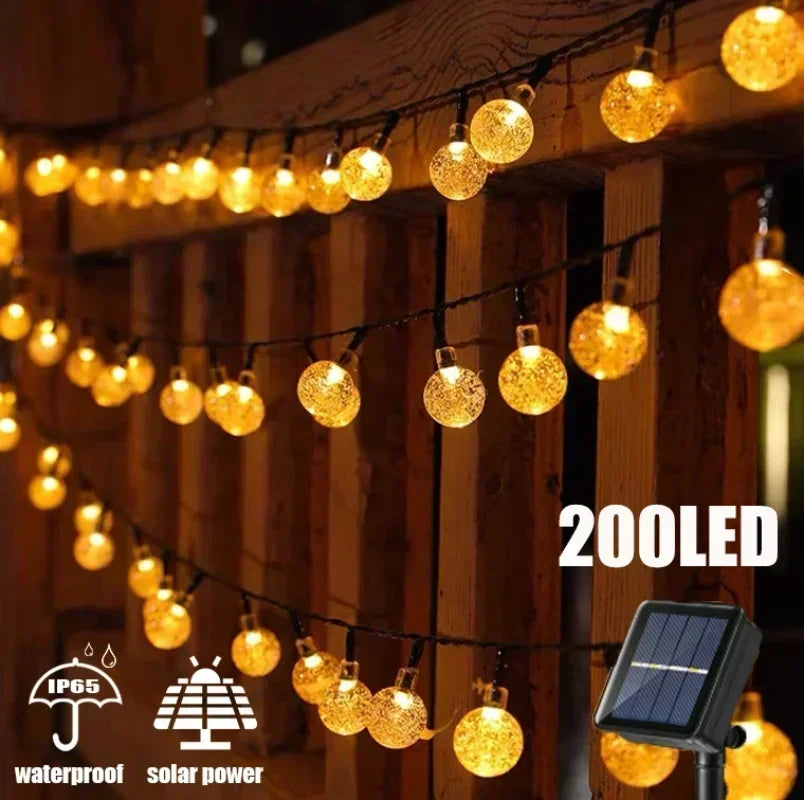 20 to 100 LED Solar Light Outdoor IP65 Waterproof String Fairy Lamps for Garden Garlands Christmas Decoration 5M and 12M