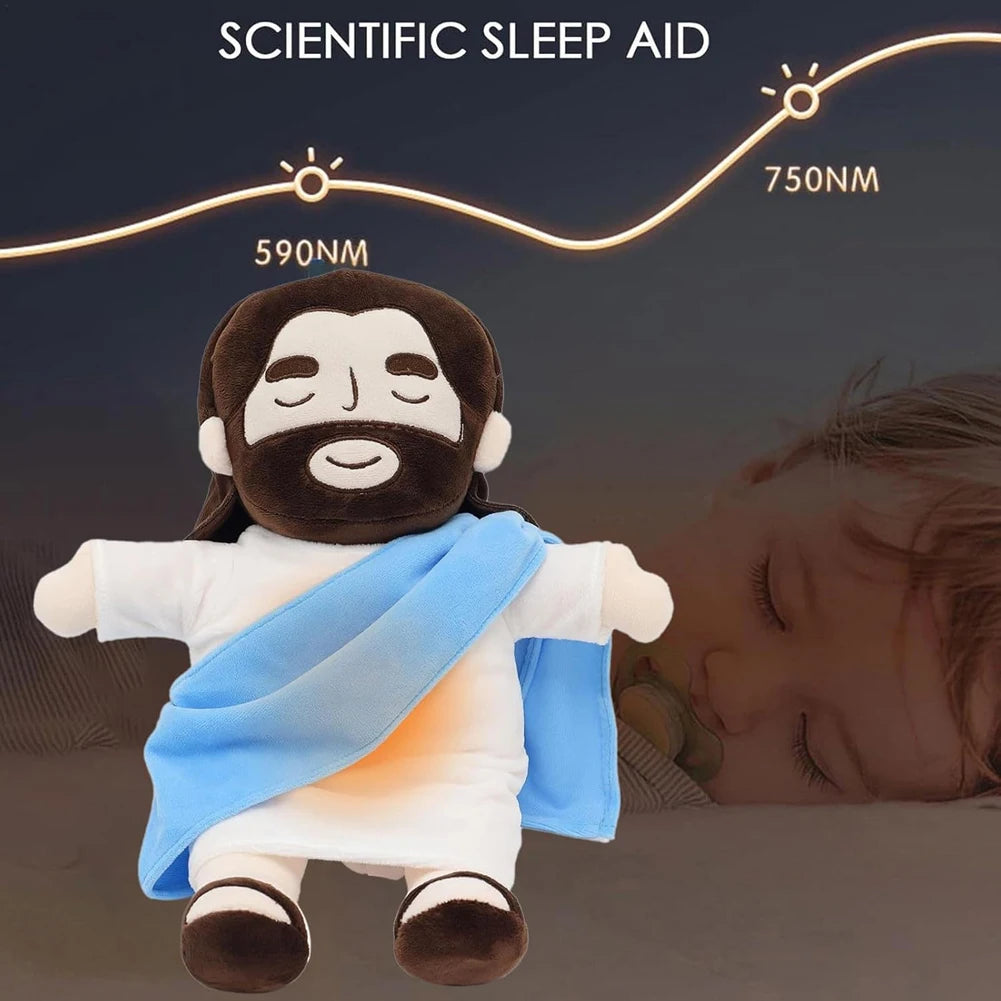 Breathing Jesus Plush Toy 32cm Soothing Stuffed Doll
