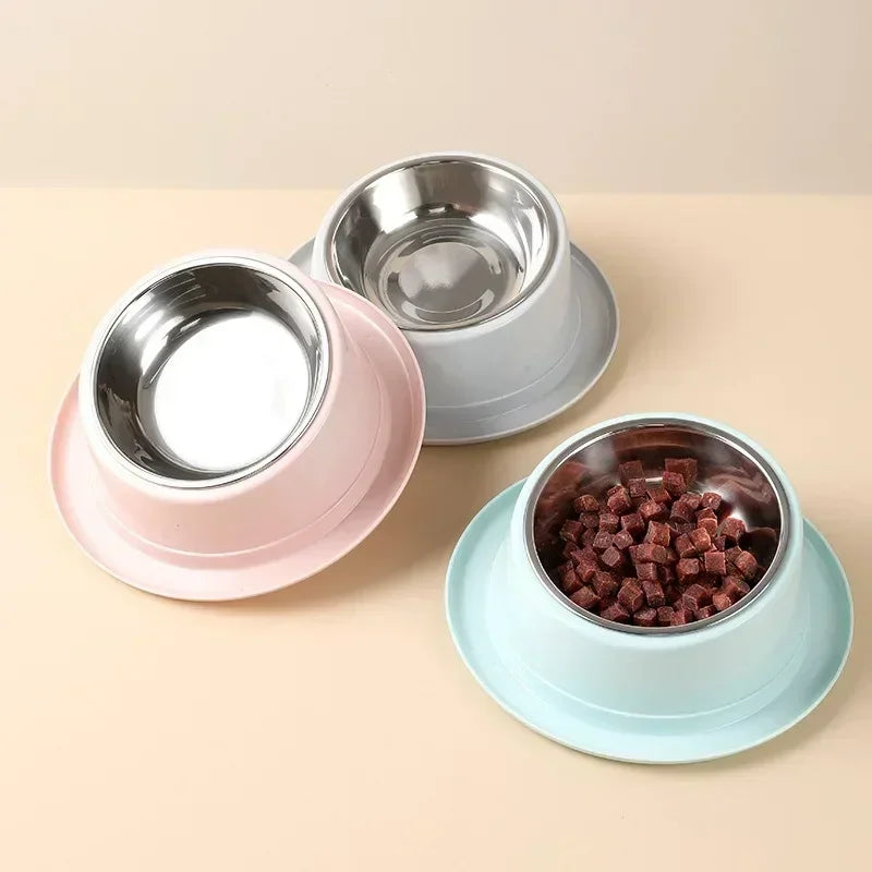 Cat Feeder Slope Anti-Ant Food Bowl Stainless Steel Bowl