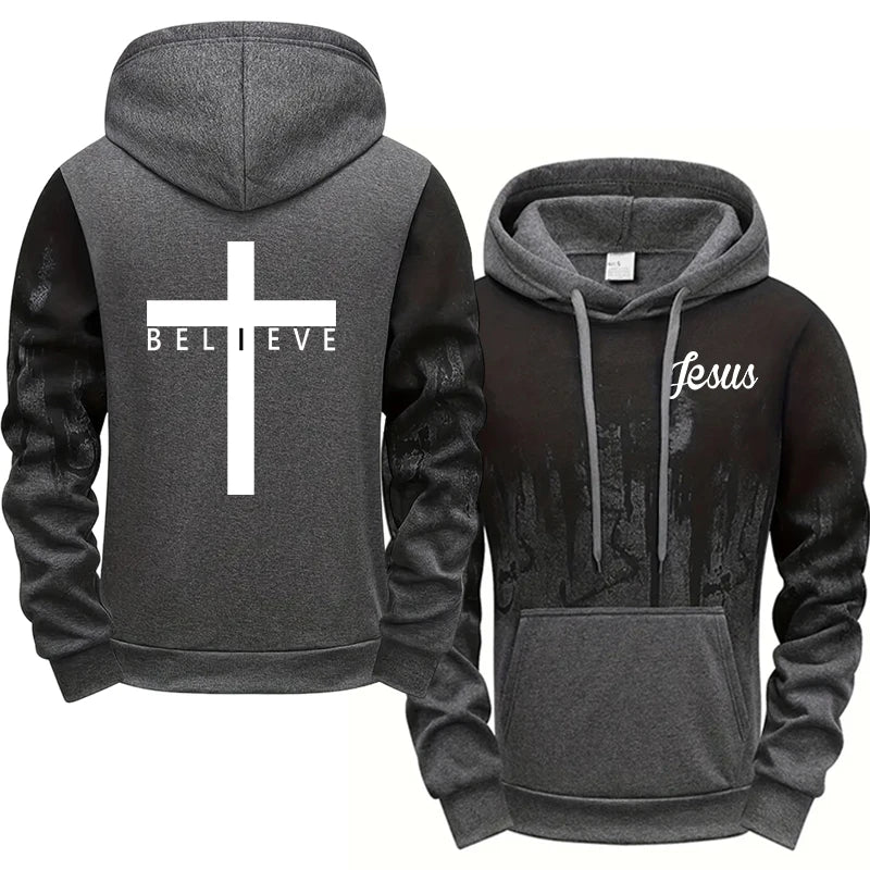 Jesus Christ Hoodies And Sweatpants Mens Set Autumn Winter Casual Tracksuit