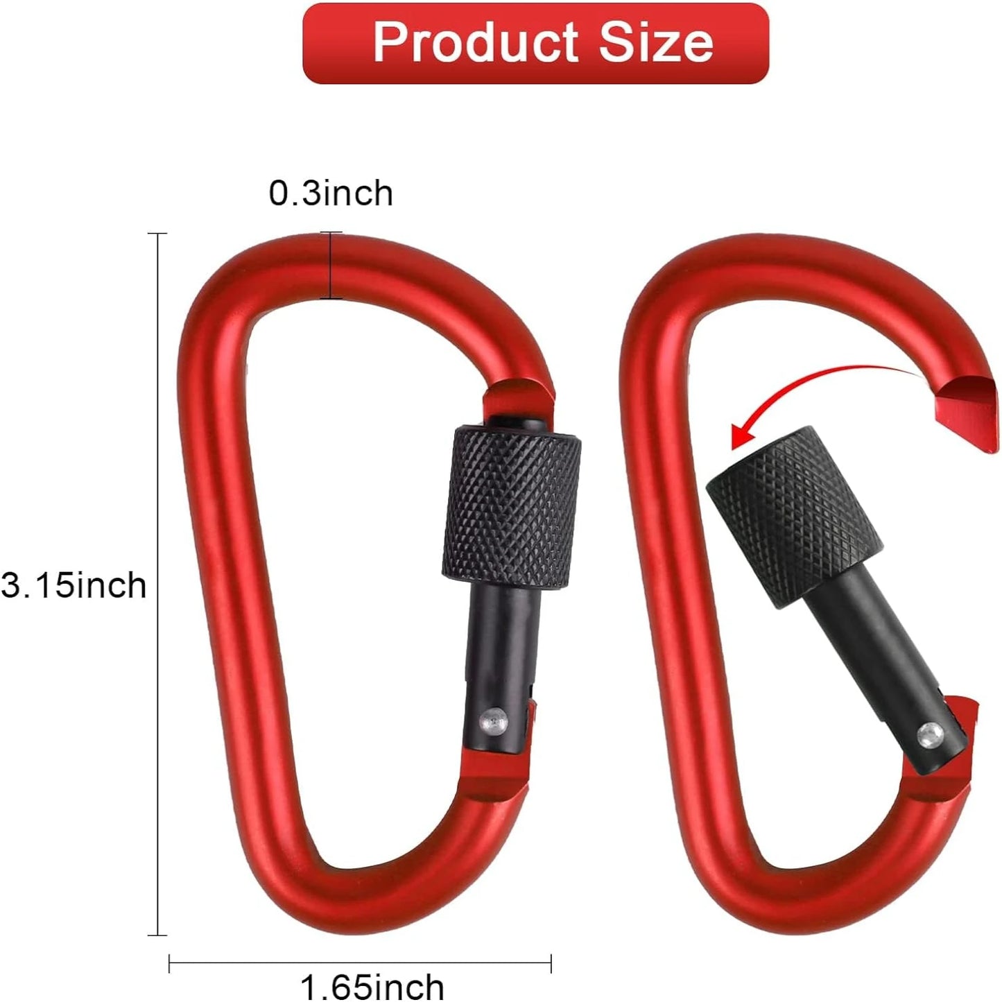 Sturdy Versatile Carabiner Clips for Your Essentials