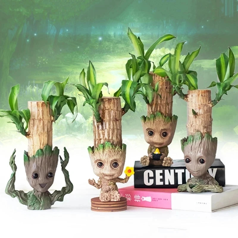 MINISO Groot Flower Pot Ornament Modern Art Vase For Living Room Decor