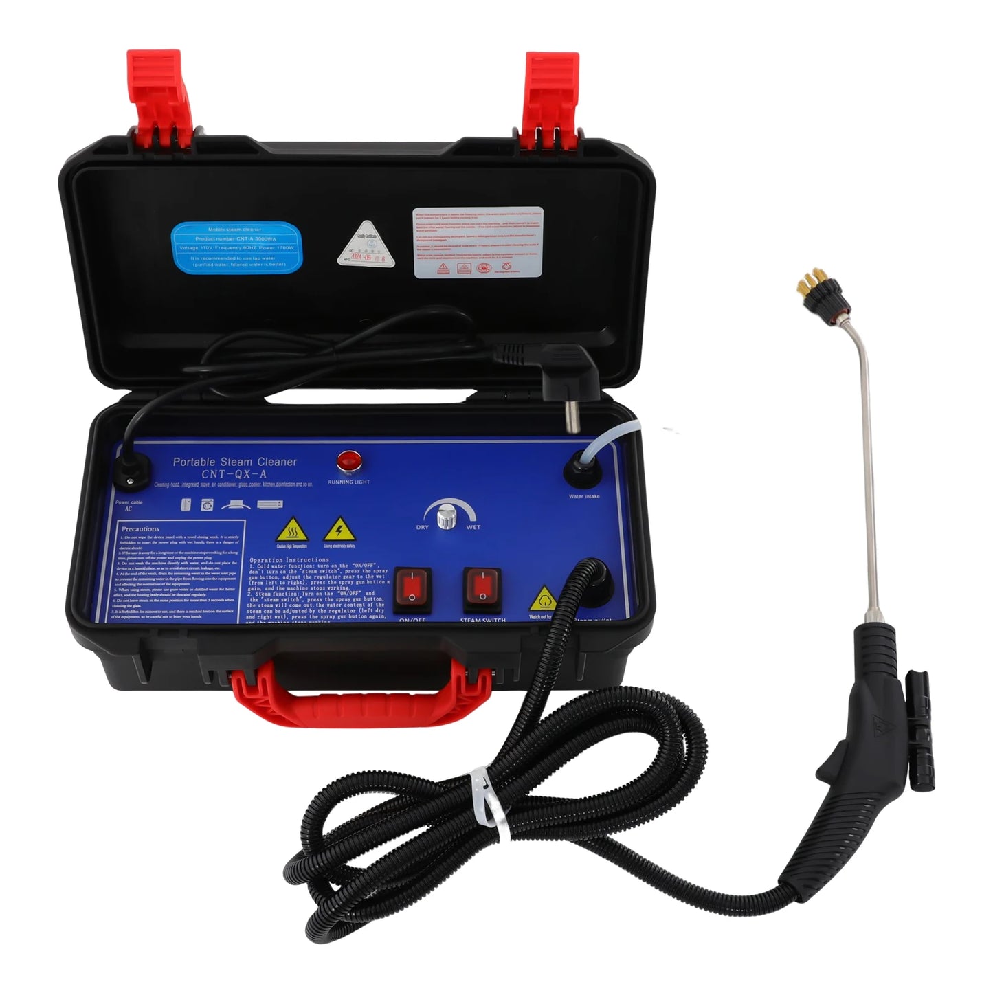 3000W Steam Cleaner High Temp & Pressure Handheld Machine