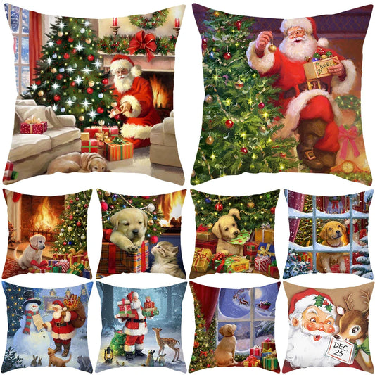 Christmas Cushion Cover For Home Decor 2025 2026 Pillowcase