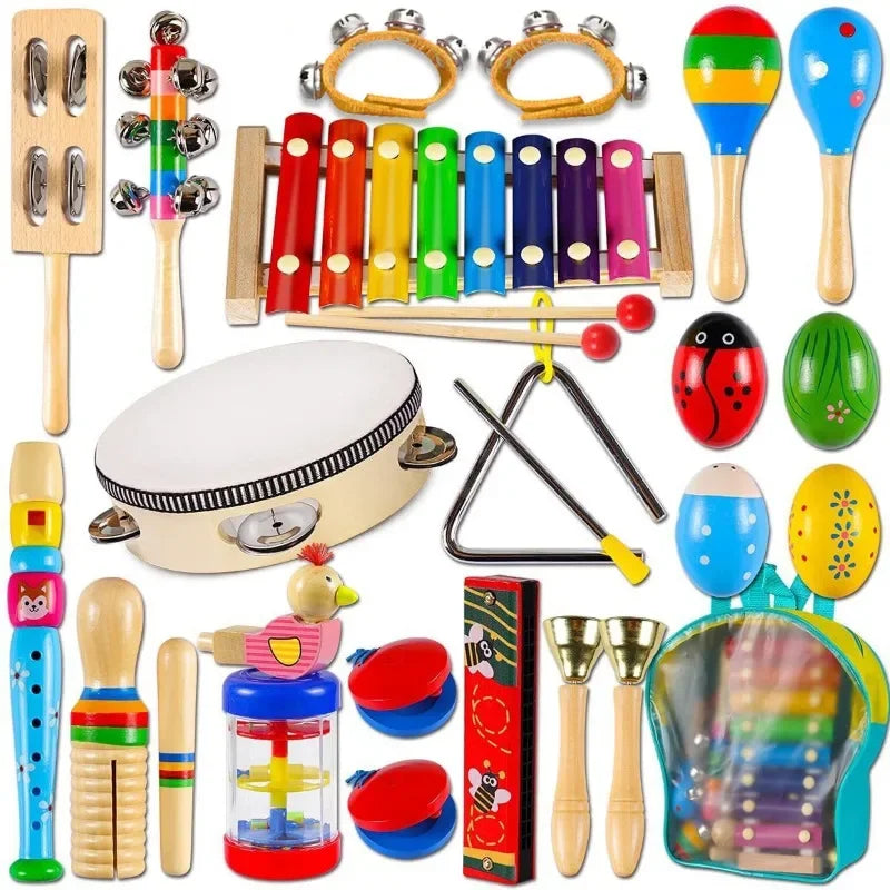 Carl Orff Baby Percussion Instrument Wooden Music Toy For Kids Learning Montessori Gift Creative Development New
