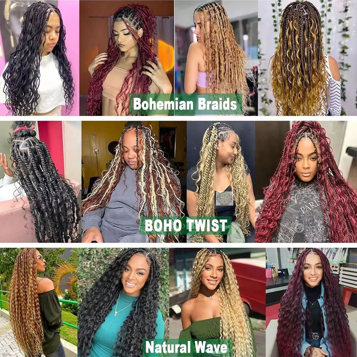 28 Inch Long Deep Wave Crochet Hair Effortless Ocean Wave Glam