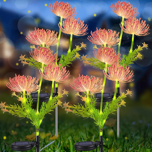 Solar Flower Lights Outdoor Yard Decoration Waterproof Ip65