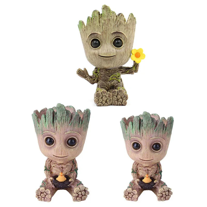 MINISO Groot Flower Pot Ornament Modern Art Vase For Living Room Decor