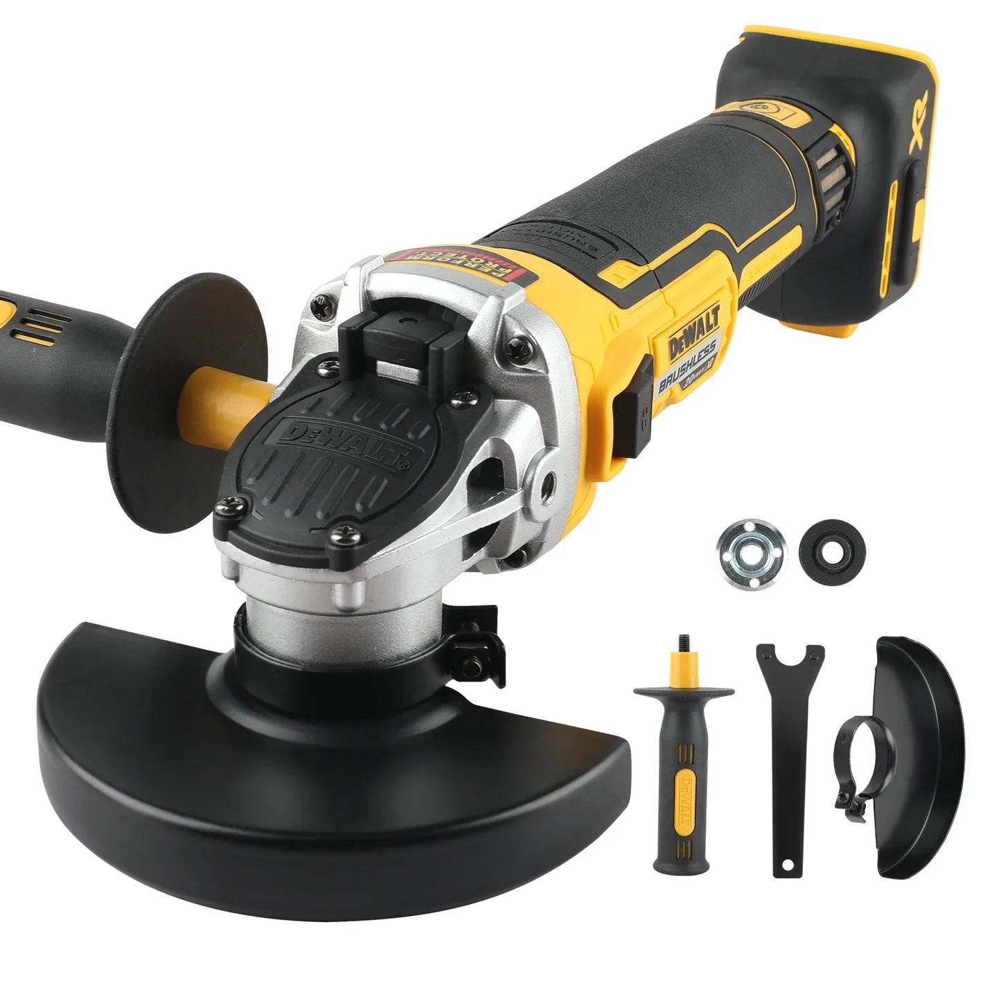 2025 DEWALT DCG405NT 100 125mm 18V Lithium Powered Brushless Flat Head Angle Grinder Bare Tool for Precision Cutting
