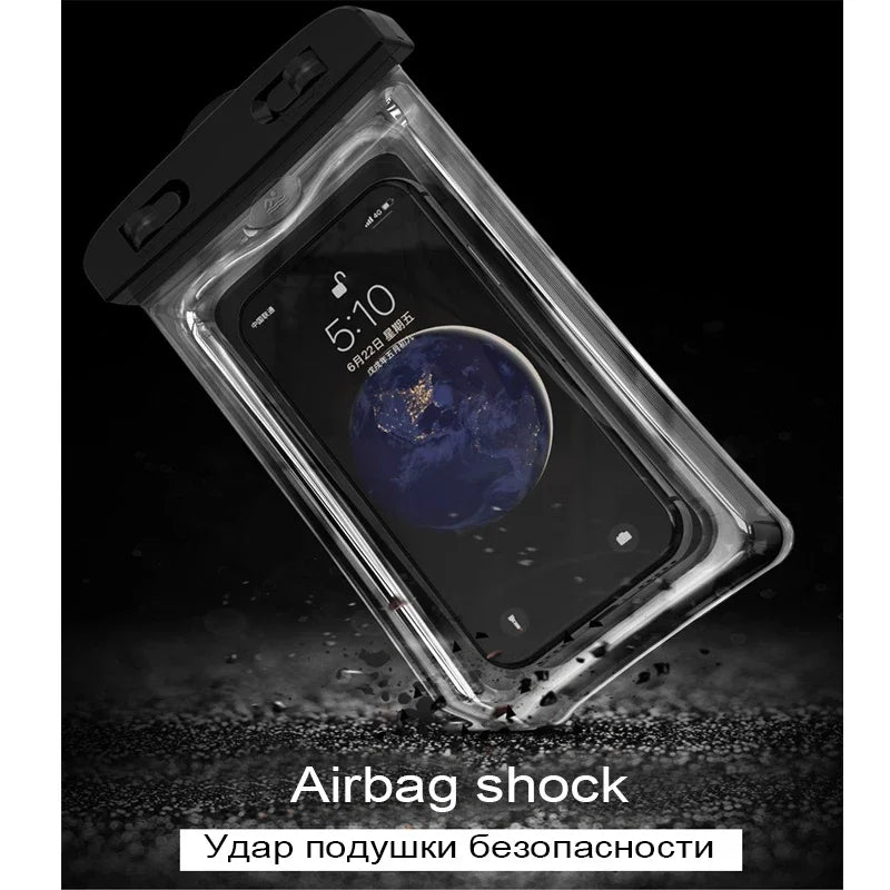 Floating Airbag Waterproof Swim Bag Phone Case for iPhone 11 12 13 14 Pro Max
