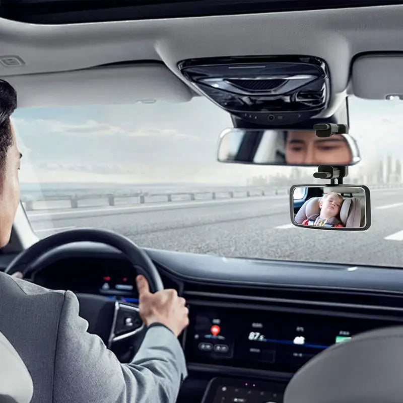 Backseat Looking-Glass Wide View Car Seat Monitor 360-Degree