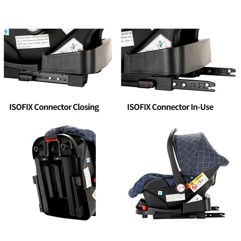 3-in-1 Baby Stroller That Can Sit Or Lie Down With ISOfix Interface Baser Multi-Purpose Luxury Newborn Travel Baby Stroller