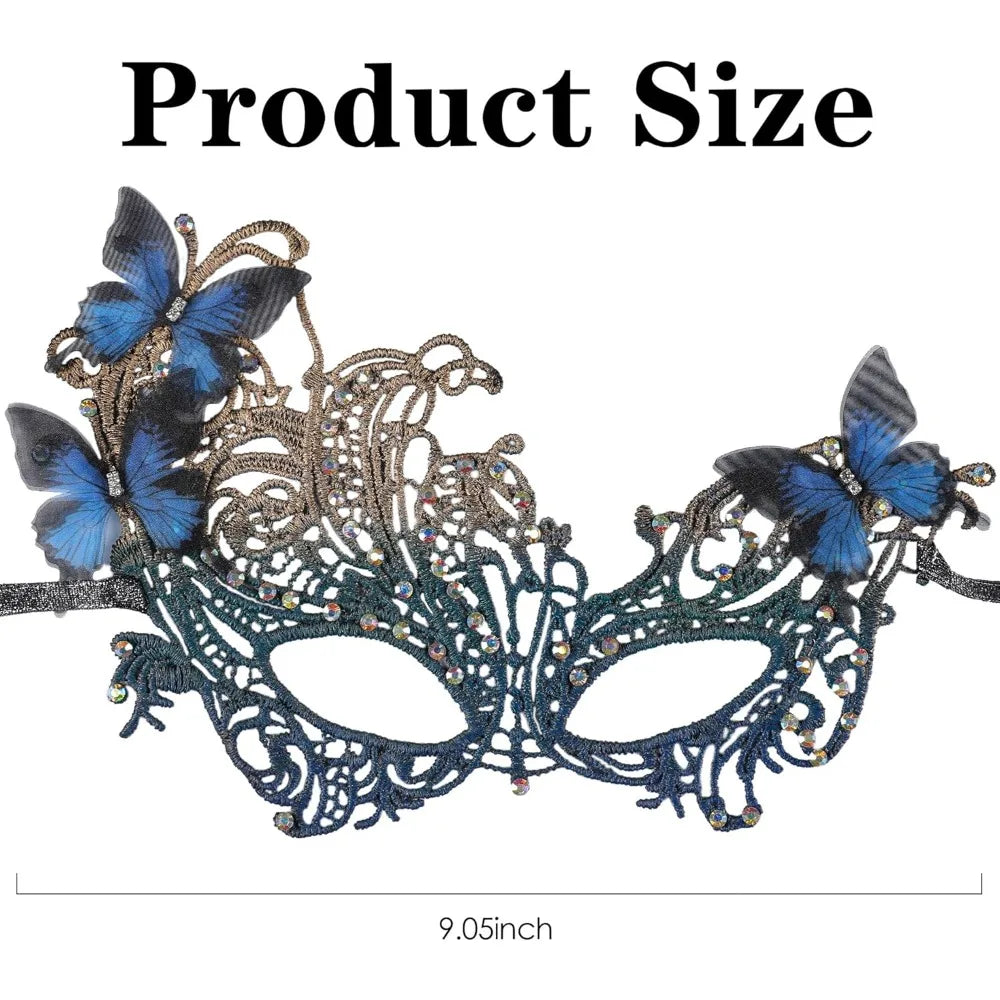 halloween lace masquerade masks - 1920s vintage antique mask for men women carnival party mardi gras evening prom