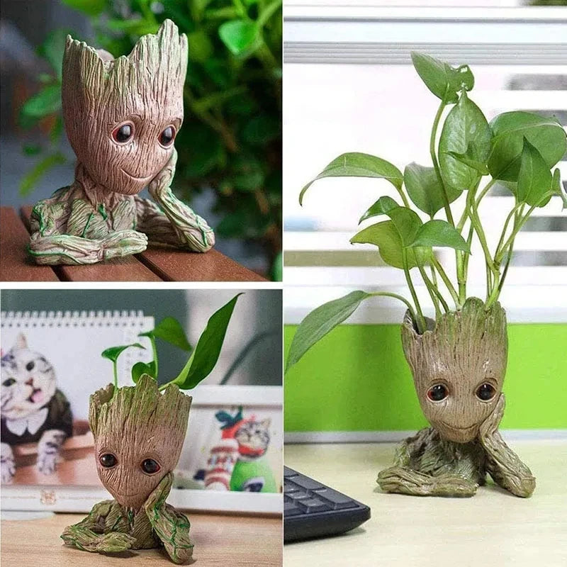 MINISO Groot Flower Pot Ornament Modern Art Vase For Living Room Decor