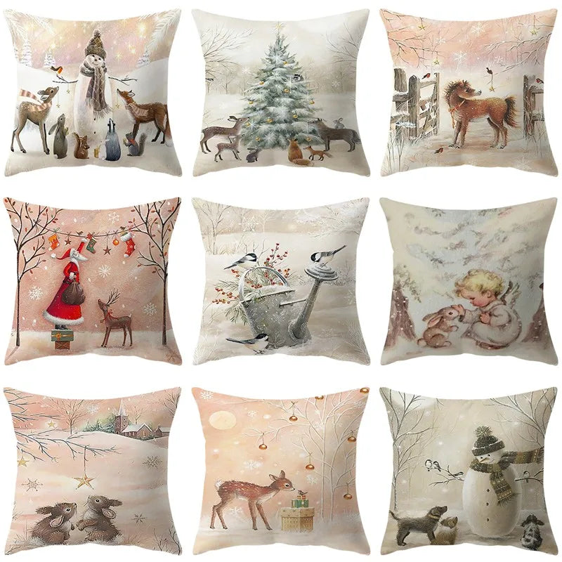 Christmas Cushion Cover For Home Decor 2025 2026 Pillowcase